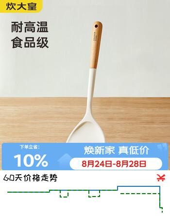 【6折】炊大皇 硅胶锅铲 木柄不粘锅炒锅煎锅平底锅专用炒菜铲子https://u.jd.com/kOTfm7T----普遍有货 | 下40件最优到手单价：15.51 -> 【10.6】