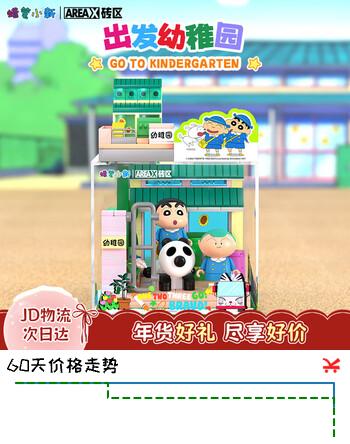 AREA-X砖区蜡笔小新联名潮玩积木玩具拼搭生日礼物 出发幼稚园