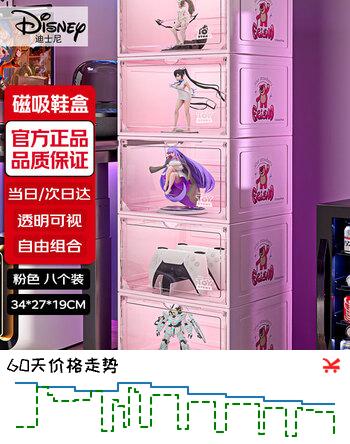 【7折】QDZX鞋盒透明鞋柜防尘防潮鞋架前开式收纳盒收纳柜粉色8个装宿舍收纳https://u.jd.com/4DESEZU----普遍有货 | 下1件最优到手单价：159 -> 【120.95】