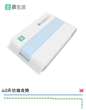 最生活新疆长绒棉大浴巾成人 A类纯棉吸水洗澡巾 速干男女通用浴巾 蓝色