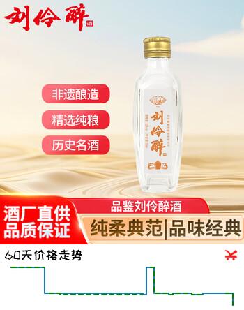 刘伶醉 小润泉 浓香型白酒 52度 50ml 单瓶装  品鉴小酒