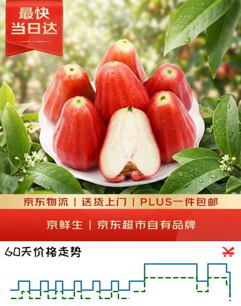 京鲜生 黑金刚莲雾 净重1斤装 5-8个 单果60g起 生鲜水果