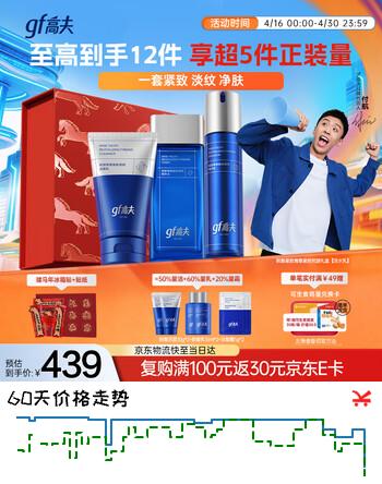 高夫男士护肤礼盒锐智青春三件套洗面奶水乳液礼物送男生