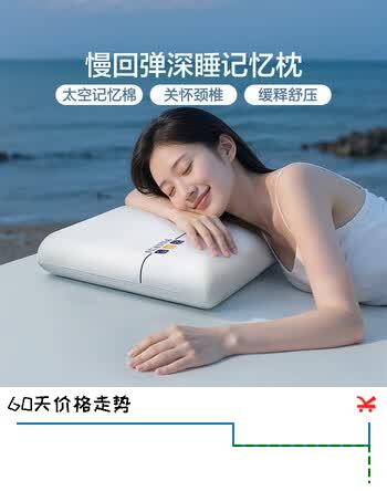 【6折】富安娜记忆棉枕头 深度睡眠慢回弹枕睡觉专用颈椎枕芯 中枕704210cmhttps://u.jd.com/kaiecpI----普遍有货 | 下1件最优到手单价：129 -> 【79】