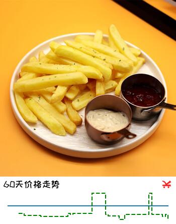 凯达薯业1/4'香脆冷冻细薯条半成品 4斤/袋空气炸锅油炸食品方便菜肴速食