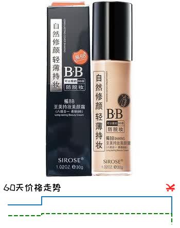 【6折】SIROSE白皙至美持妆美颜霜30g摇BB霜朝9晚9防脱妆粉底升级版https://u.jd.com/9g9J6Va----普遍有货 | 下2件最优到手单价：81.87 -> 【53.2】