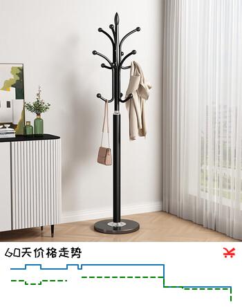 SGMW衣帽架落地卧室衣架客厅立式铁艺挂衣服架子室内单杆收纳架挂包架