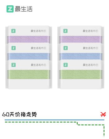 最生活密封毛巾纯棉加厚6条装 新疆长绒棉A类洗脸洗澡毛巾吸水洗面巾