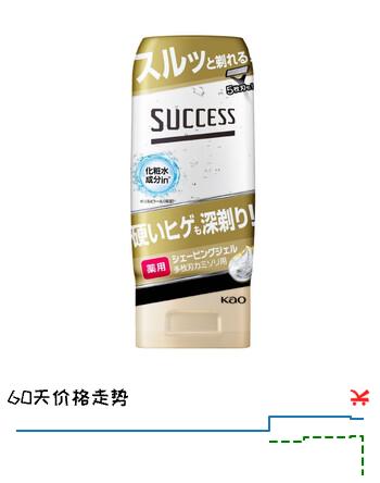 花王 （KAO）日本原装进口 男士滋润保湿剃须啫喱 多刃剃须刀用 180g