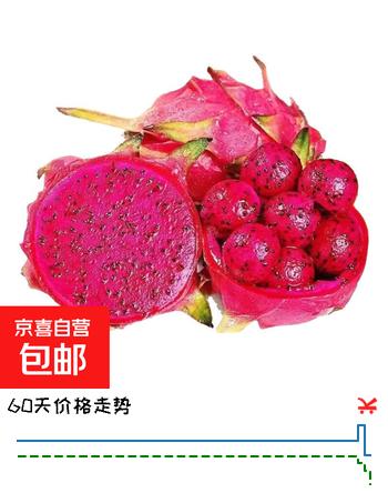 【2折】正宗广西红心火龙果金都一号新鲜水果现摘直发超甜包邮火龙果 2粒 单果200g起https://u.jd.com/4r9LDR5----普遍有货 | 下1件最优到手单价：4.99 -> 【1.09】