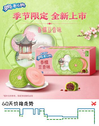 【6折】奥利奥（Oreo）春糯豆香味夹心饼干174G 春季限定 春游露营 休闲零食 早餐下午茶https://u.jd.com/xG7Q6Bv----部分有货 | 下13件最优到手单价：5.52 -> 【3.6】