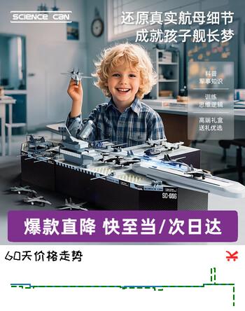 科学罐头（Science  can）航空母舰儿童礼物军事飞机模型男孩女孩3-10岁益智玩具生日礼盒