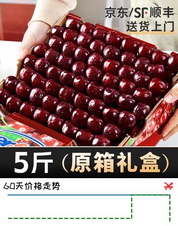 庾丰智利进口车厘子樱桃  水果礼盒年货春节团购送礼 5斤(净重) 2J级 拒绝降级 足斤足两 送礼首选