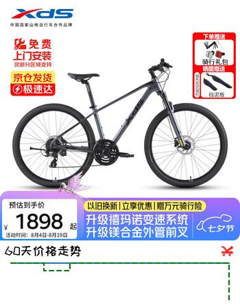 【7折】喜德盛山地车26款黑客700自行车学生12-18岁成人变速单车 灰/黑17英寸https://u.jd.com/U68ygw1----普遍有货 | 下1件最优到手单价：2373 -> 【1898】