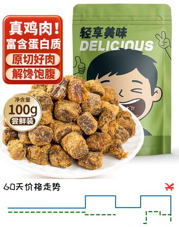 农香森鸡肉粒100g香辣味高蛋白鸡胸肉干低零食卡脂解馋健身即食休闲食品