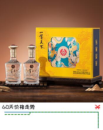 五粮液股份出品 浓香型白酒礼盒52度 龙年生肖酒 52度 500mL 2瓶 精美礼盒装