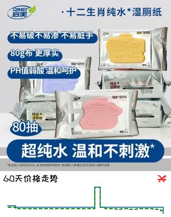 【6折】启美纯水湿厕纸家庭装80抽1包 湿厕卫生纸厕纸洁厕湿纸巾 可搭配券纸https://u.jd.com/kGHVNWe----部分有货 | 下10件最优到手单价：7.91 -> 【5.52】