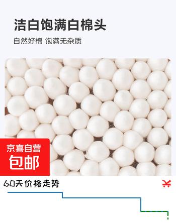 【2折】【福利品】其他面部护肤棉签棒100支 【福利】活动秒杀1包（共100支）https://u.jd.com/UG52Nvh----普遍有货 | 下3件最优到手单价：2.41 -> 【0.56】