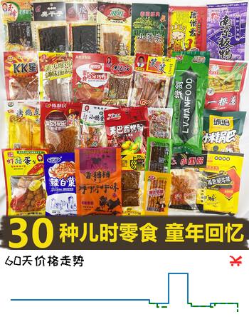 享食兔 零食辣条大礼包整箱30包老式童年怀旧零食辣片混合口味休闲零食