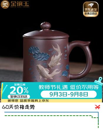 【6折】金镶玉教师节孙欢老师手作宜兴原矿紫砂杯手工茶杯功夫茶具礼盒乔迁 孙欢年年有余紫砂杯https://u.jd.com/x1DB8K1----普遍有货 | 下188件最优到手单价：764.15 -> 【509.15】