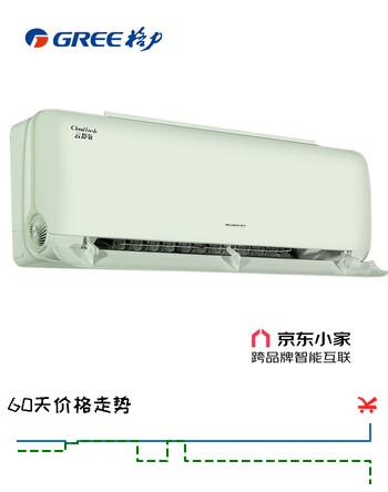 格力空调 云舒氧(豆蔻绿) 1.5匹 新一级能效变频风不吹人健康舒适新风挂机国家补贴 KFR-35GW/NhHg1BAj