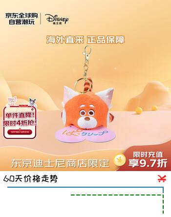 迪士尼（Disney）东京迪士尼商店便签夹系列小熊猫美美毛绒挂件 玩具礼物圣诞礼