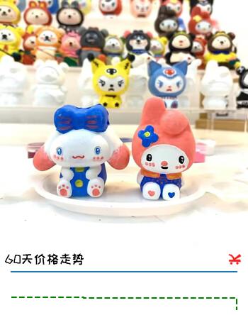 贝可麦拉（beikemaila）儿童石膏娃娃彩绘填画画涂色小熊白模涂鸦手工DIY幼儿园玩具礼物 【10个】2款随机2D白胚+12色2笔