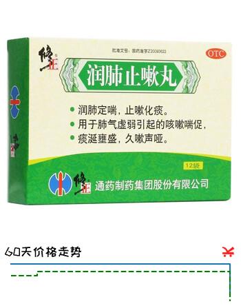 修正 润肺止嗽丸8g*12袋 润肺定喘 止嗽化痰