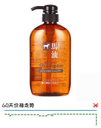 熊野油脂（kumano）熊野马油洗发水 男女通用无硅油弱酸性洗发水日本进口 无硅油弱酸性马油洗发水 600ml