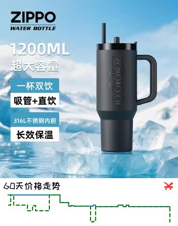 【7折】ZIPPO保温杯大容量不锈钢水杯男女生高颜值冰霸杯学生双饮杯生日礼物https://u.jd.com/UrvxOrN----普遍有货 | 下2件最优到手单价：101.9 -> 【77】