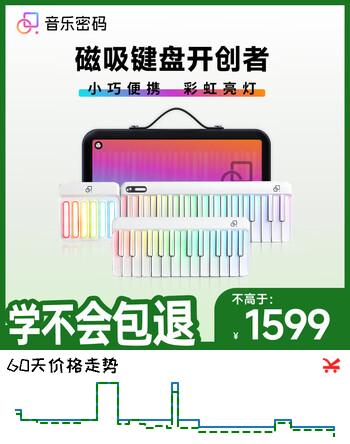 音乐密码键盘自动挡钢琴智能彩虹琴便携电子钢琴新手入门儿童成人MIDI键盘