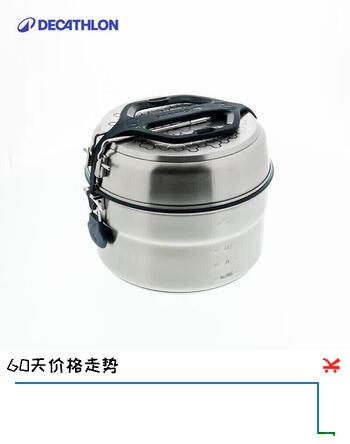 【8折】迪卡侬户外锅具便携不锈钢炊具QUMC双人 2.1 升 2558437https://u.jd.com/UahuX7d----普遍有货 | 下4件最优到手单价：129.8 -> 【114.9】