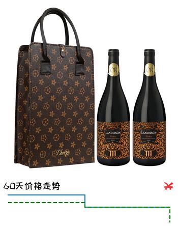 勆迪（LANGDI）【买1瓶送1瓶再送礼盒】法国原进口红酒14.5度AOP干红葡萄酒750ml
