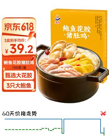 兆华胡椒鲍鱼花胶猪肚鸡700g 加热即食火锅汤底预制快手菜 冷冻半成品