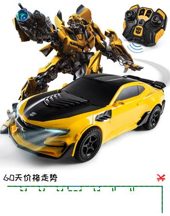 变形金刚（Transformers）儿童玩具正版授权遥控汽车机器人男孩新年礼物生日大黄蜂三电版