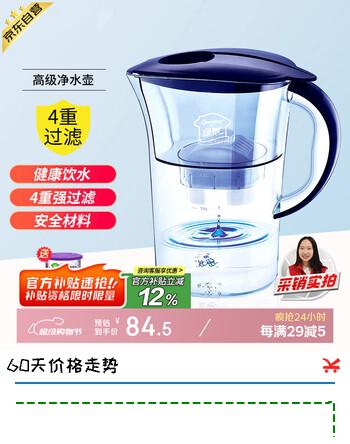 绿驰 家用升级净水壶滤水壶 厨房自来水水质净化仪器过滤净水器净水杯