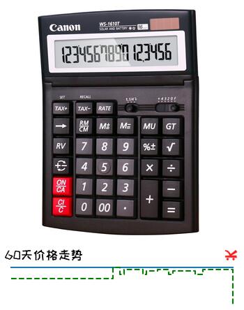【5折】佳能Canon WS-1610T 大屏大字大键商务办公计算器/16位办公商务计算器https://u.jd.com/UDGS2lz----普遍有货 | 下5件最优到手单价：89.25 -> 【52.5】