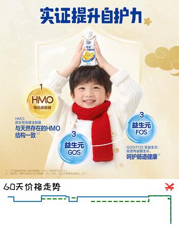 蒙牛未来星HMO双益生元儿童牛奶200ml*10瓶 肠道健康 送礼盒装