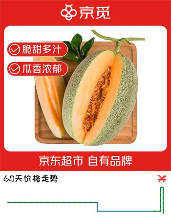 京觅海南哈密瓜 西州蜜25号 3.5-4斤装 单果900g起  源头直发包邮