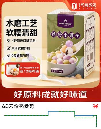 1号会员店（One's Member） 缤纷小圆子 早餐 甜品 元宵 汤圆 680g