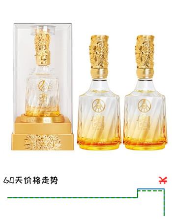 五粮浓香五粮液股份出品 52度浓香型白酒 过节送礼婚宴喜酒 52度 500mL 2瓶 金装（送礼袋）