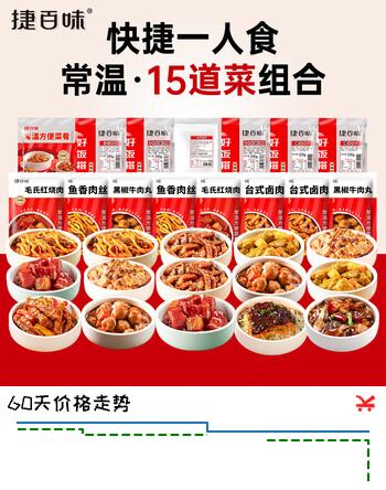 谷言预制菜 料理包 常温15菜组合A2840g 捷百味 加热即食