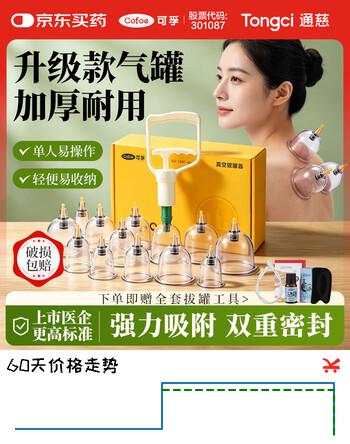 【8折】可孚真空气罐拔罐器家用自己拔祛湿拔罐按摩加长气管三重密封12罐盒装https://u.jd.com/xg0iPTW----多半有货 | 下20件最优到手单价：24.99 -> 【21.5】