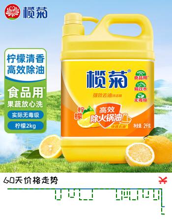 【7折】榄菊 柠檬去油污洗洁精2kg/瓶 食品用级别蔬果洗涤 不伤手 去油祛味https://u.jd.com/kaHfxRb----普遍有货 | 下17件最优到手单价：13.11 -> 【10.44】