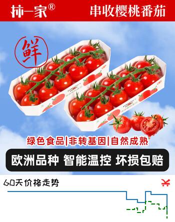 京鲜生&柿一家 串收樱桃番茄123g*4条 随享礼盒鲜甜水果小柿子源头直发