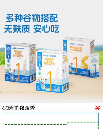 【6折】小鹿蓝蓝低敏零食婴儿米饼宝宝零食婴儿零食磨牙棒香香米饼泡芙小馒头饼干 【6月 低敏无麸质3盒】婴标米饼1 泡芙条2https://u.jd.com/xauiRdR----普遍有货 | 下1件最优到手单价：44.82 -> 【26.9】