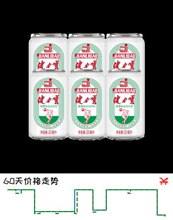 健力宝含蜂蜜补充电解质橙蜜味200ml*6罐运动饮料汽水