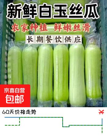 【6折】福建白玉丝瓜牛奶丝瓜新鲜现摘当季蔬菜白关丝瓜产地整箱批发价 5斤https://u.jd.com/xadDaQW----普遍有货 | 下9件最优到手单价：14.88 -> 【9.45】