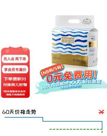 【7折】碧芭宝贝盛夏PRO奢宠装尿不湿婴儿纸尿裤超薄 纸尿裤NB-32片0-5kghttps://u.jd.com/kagpE6t----普遍有货 | 下1件最优到手单价：56.95 -> 【41.3】