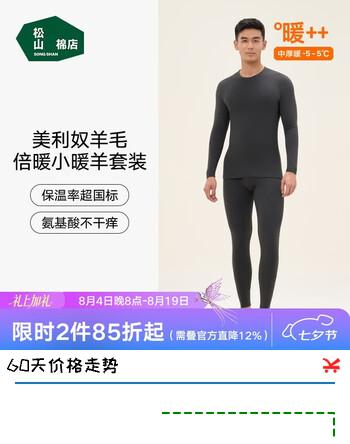 【6折】松山棉店小暖羊保暖内衣套装男女士秋衣秋裤秋冬御寒7A抑菌抗静电含羊毛https://u.jd.com/kGCiDhU----普遍有货 | 下1件最优到手单价：214.82 -> 【149.5】